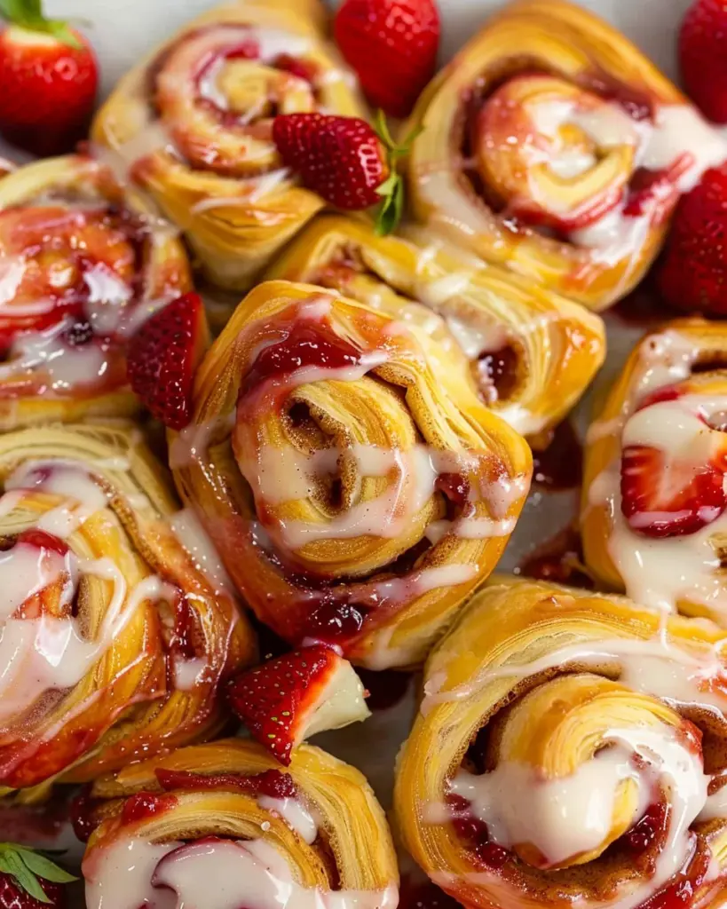 Easy Strawberry Cinnamon Roll Recipe