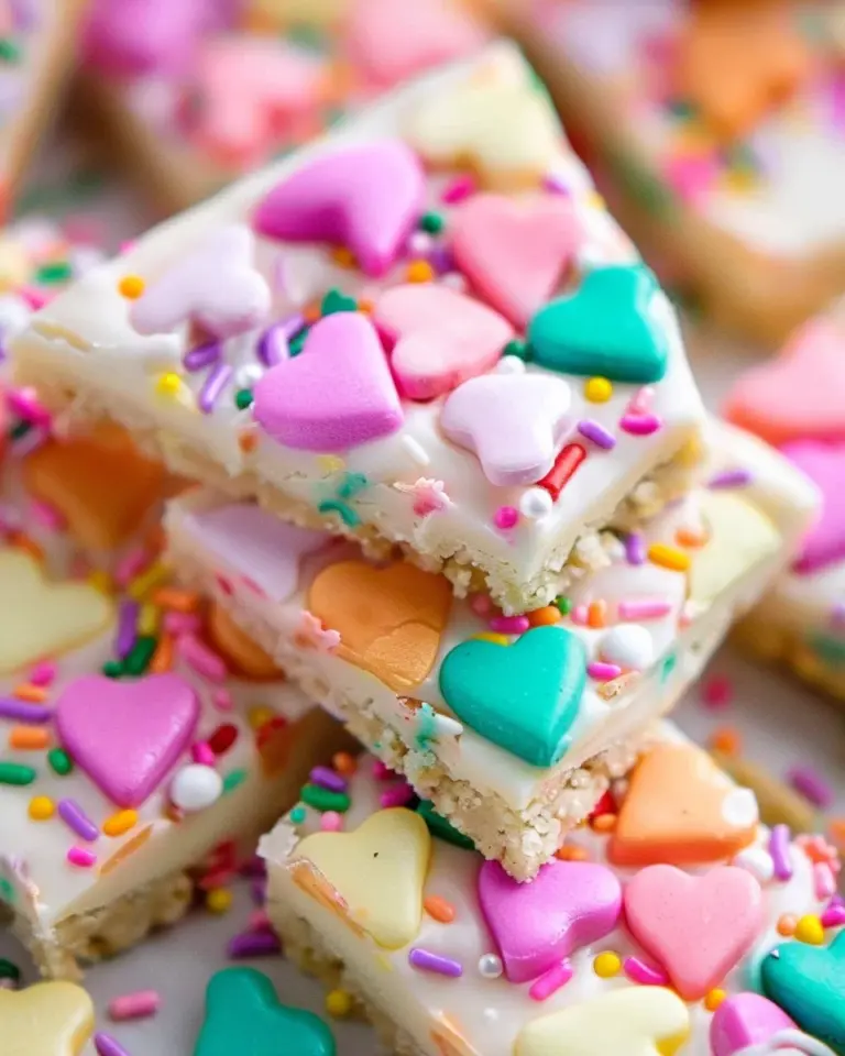 Conversation Heart Sugar Cookie Bark