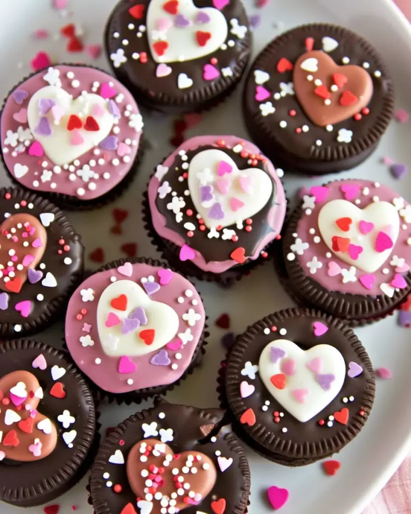Valentine’s Day Chocolate-Covered Oreos