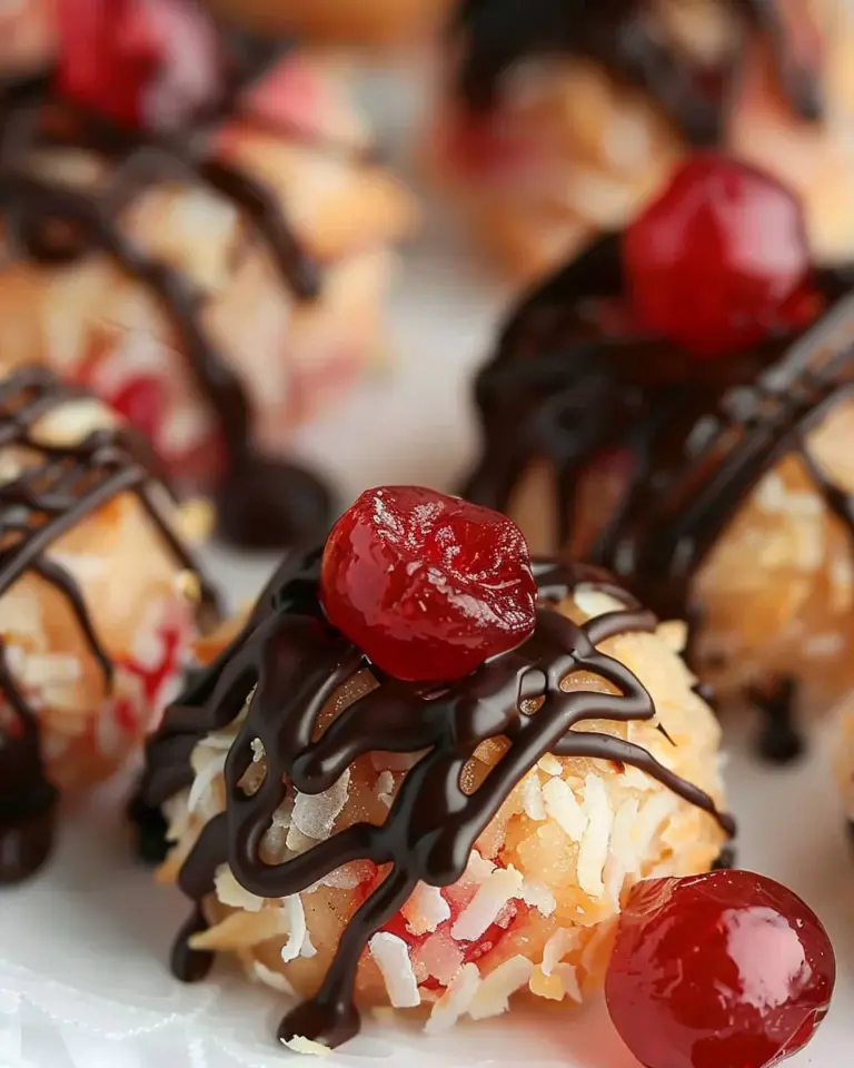 Cherry Coconut Macaroons