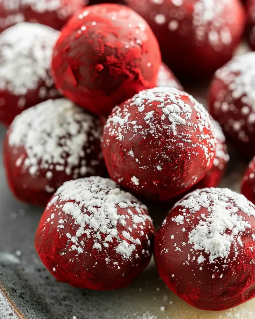 Red Velvet Truffles (With Cake Mix)