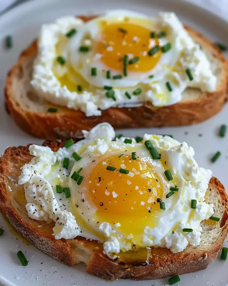 Easy 6-Ingredient Egg and Ricotta Toast