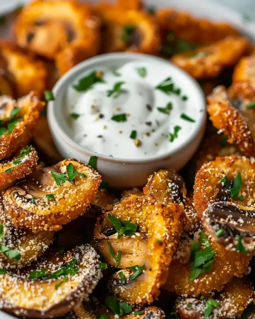 Fried Sliced Mushrooms Ranch