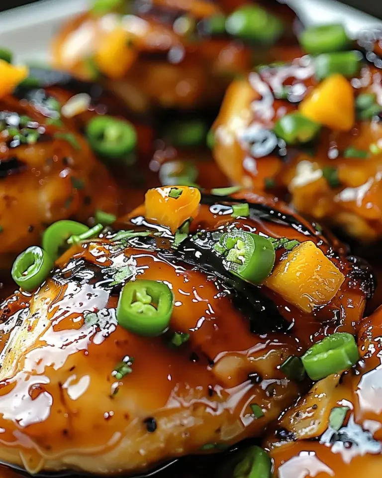 Jalapeño Peach Glazed Chicken Recipe