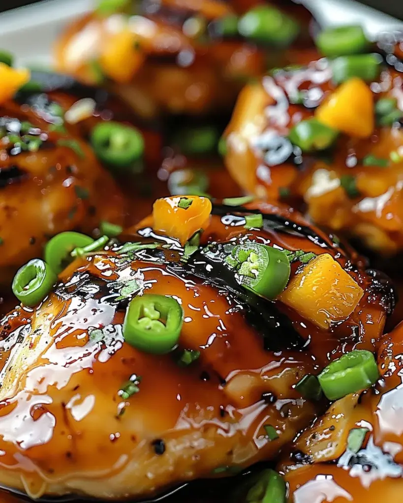 Jalapeño Peach Glazed Chicken Recipe