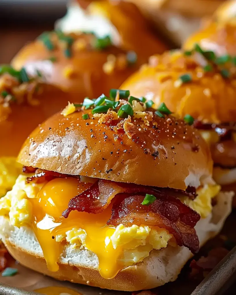Breakfast Sliders: Bacon, Egg, and Cheese Recipe