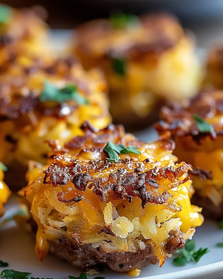 Crispy Hashbrown and Sausage Bites