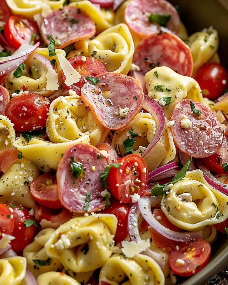 Italian Grinder Tortellini Pasta Salad