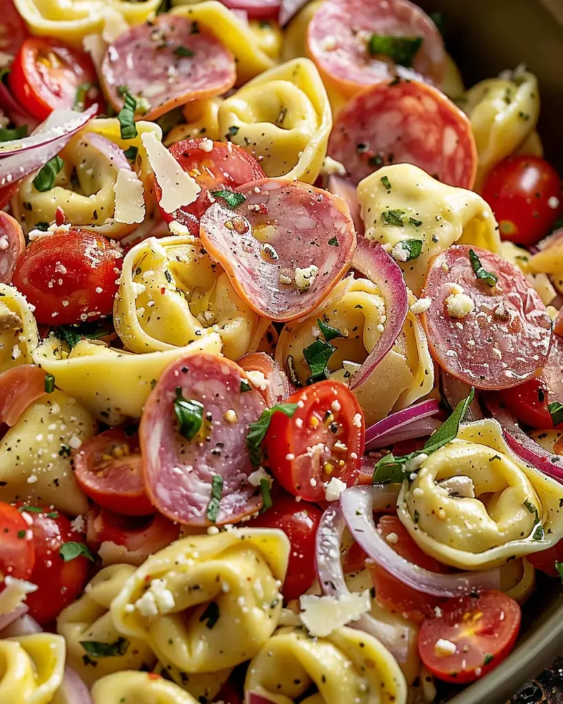 Italian Grinder Tortellini Pasta Salad
