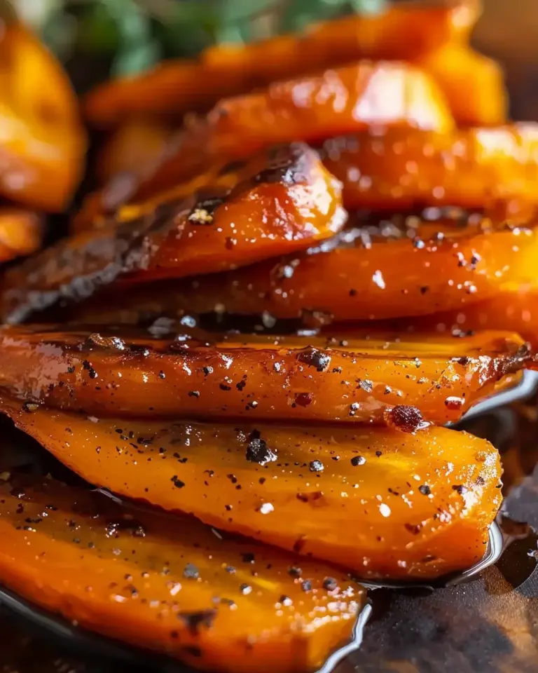 Sweet and Savory Maple Glazed Roasted Carrots