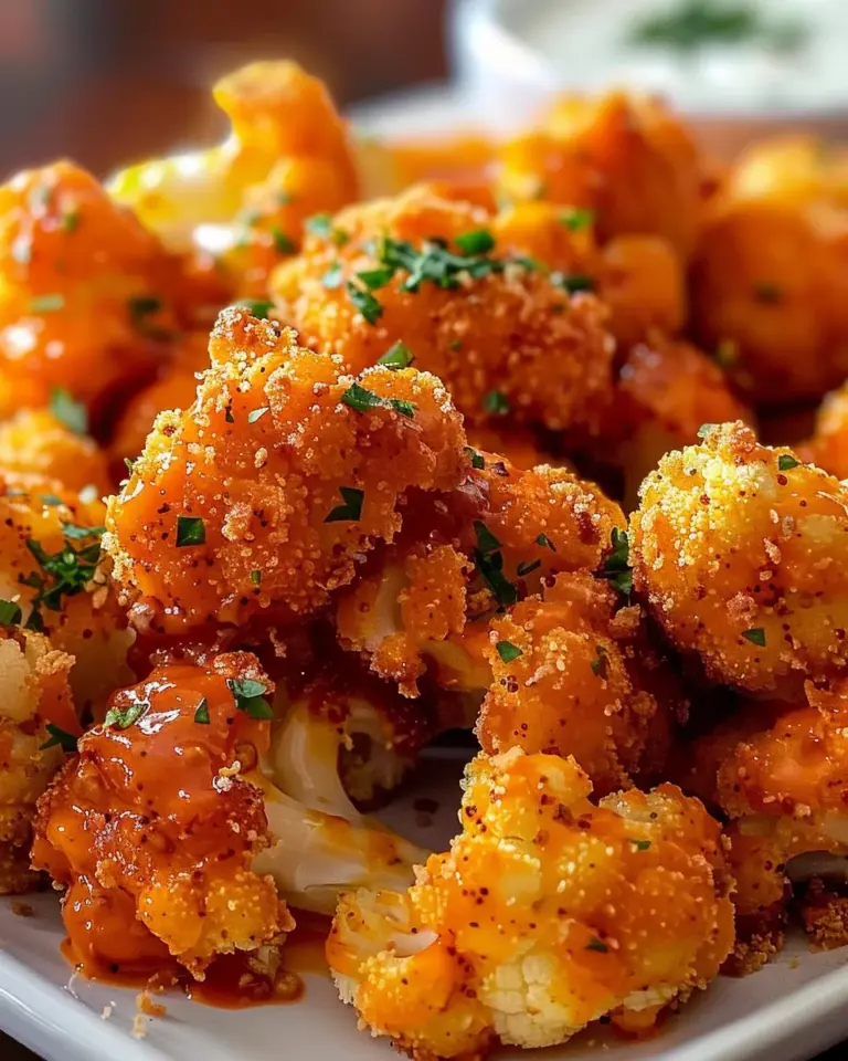 Crispy Buffalo Cauliflower Bites