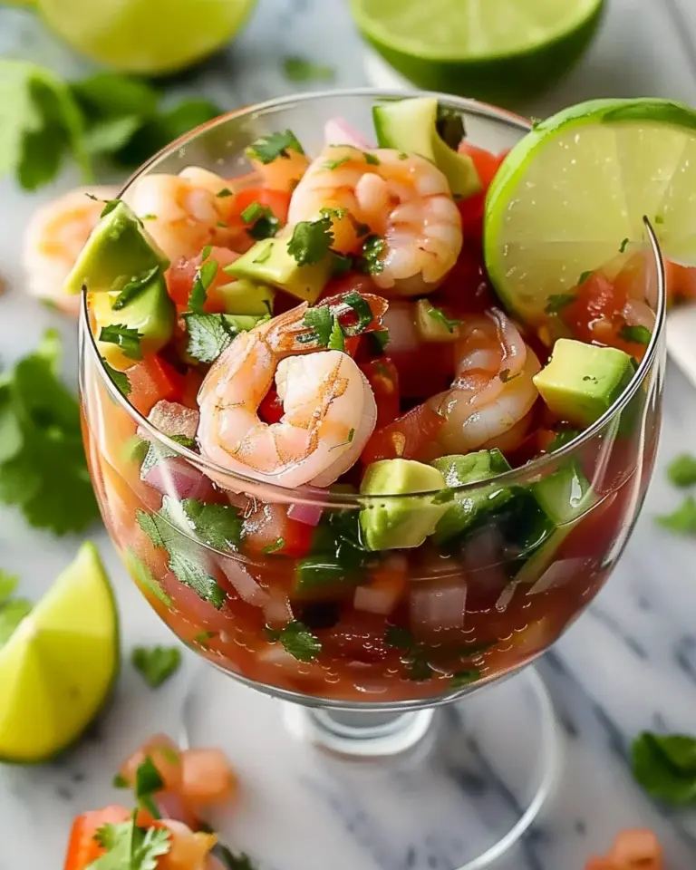 Fresh Authentic Mexican Shrimp Cocktail