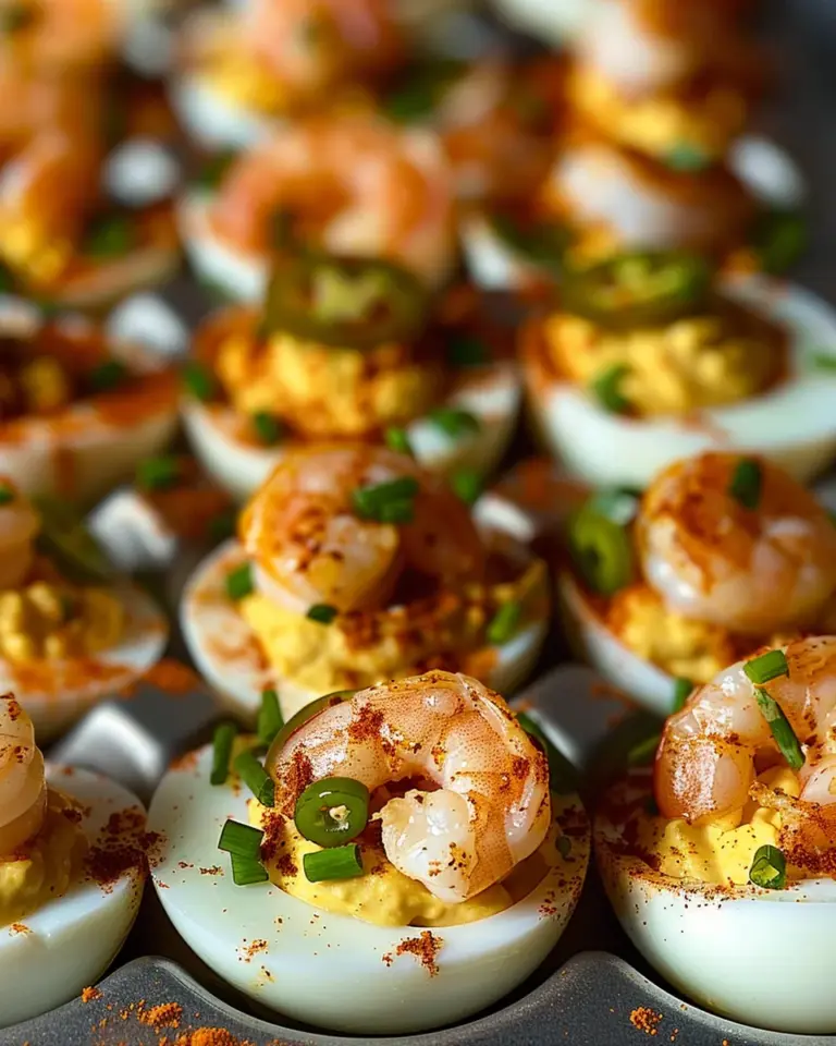 Cajun Shrimp Deviled Eggs