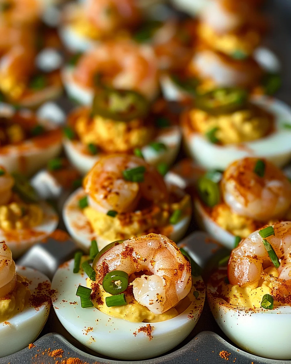 Cajun Shrimp Deviled Eggs