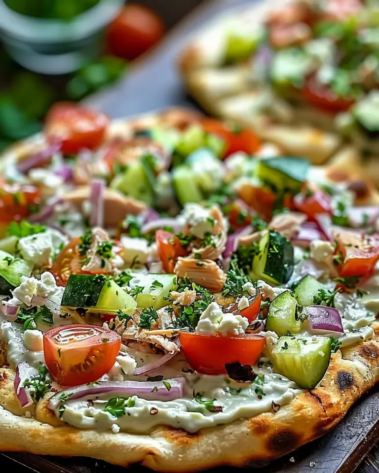 Tzatziki Chicken Pizza