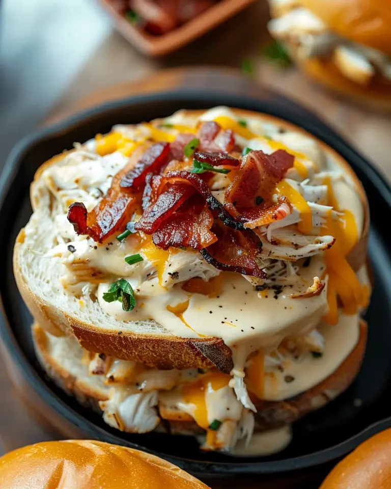 Cheesy Chicken Bacon Ranch Sandwich