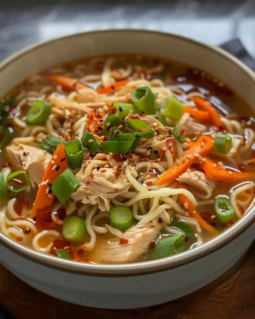 Aromatic Ginger Scallion Chicken Noodle Soup – Alrightwithme