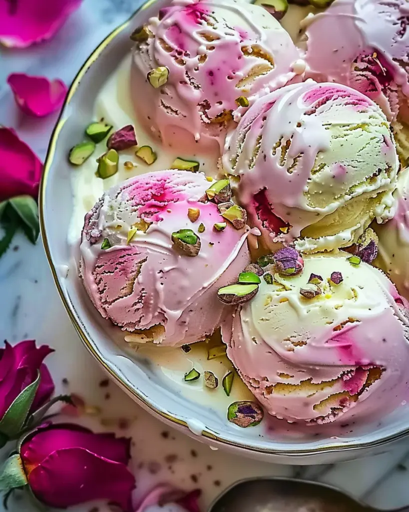 Rose Pistachio Cheesecake Ice Cream: An Incredible Ultimate Recipe
