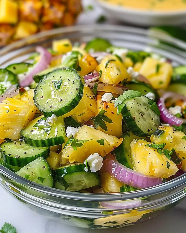 Pineapple Cucumber Salad
