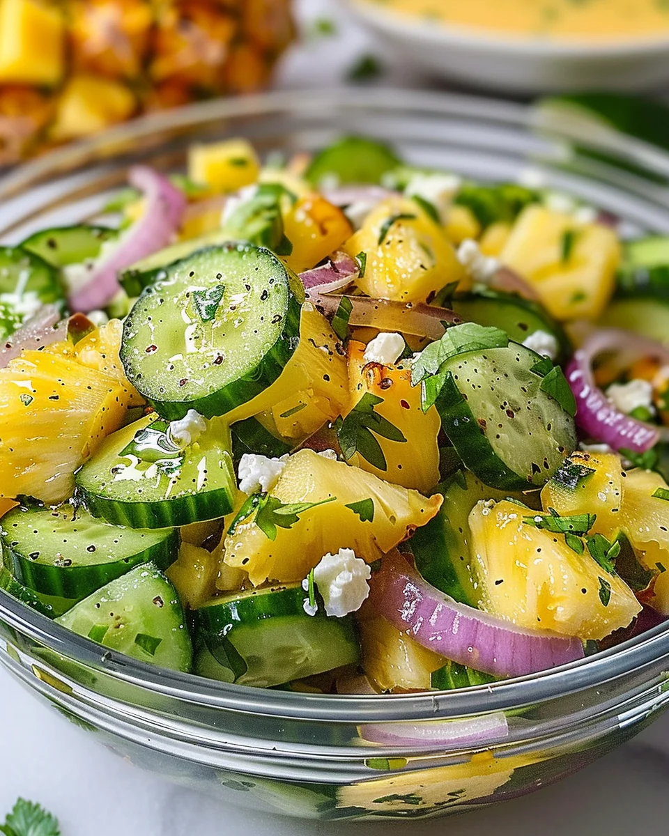 Pineapple Cucumber Salad