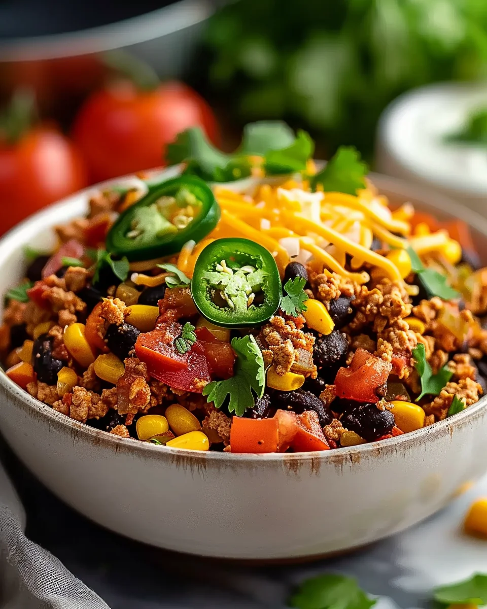 Easy Ground Turkey Taco Skillet (One-Pan Meal)