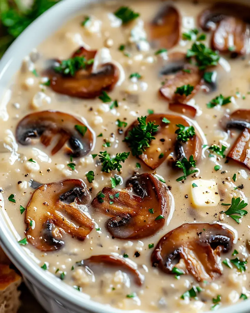 Cottage Cheese Mushroom Soup