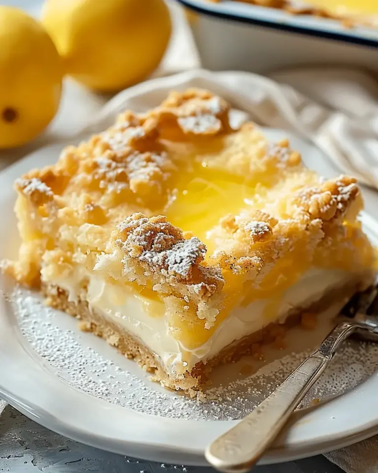 Lemon Cream Cheese Dump Cake