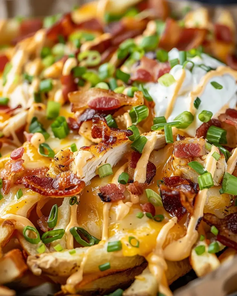 Dirty Chicken and Bacon Loaded Fries
