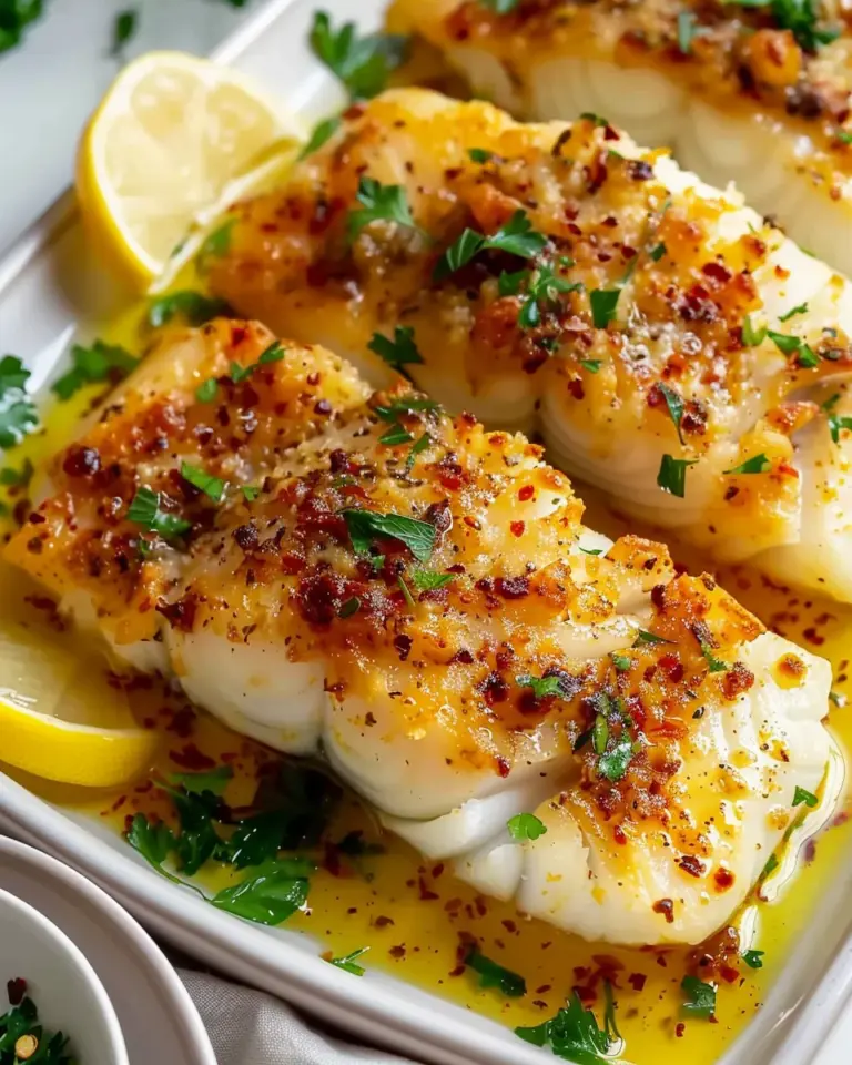 Gluten-Free Mediterranean Baked Cod with Lemon and Garlic