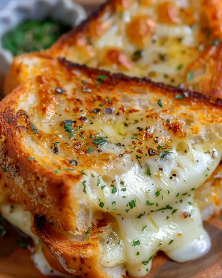 Garlic Bread Grilled Cheese