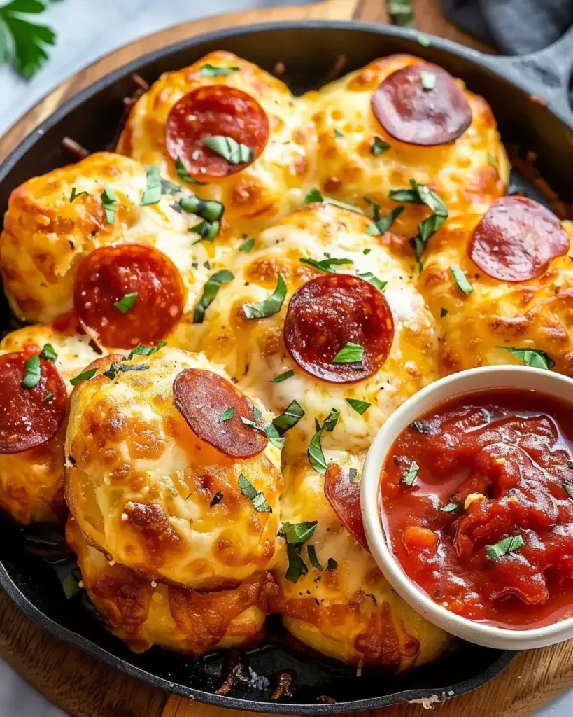Cheesy Pepperoni Pizza Bombs