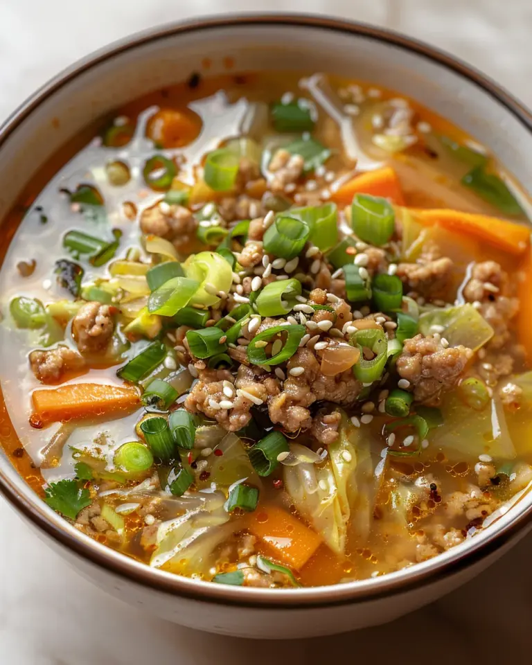 Cozy One-Pot Egg Roll Soup Recipe