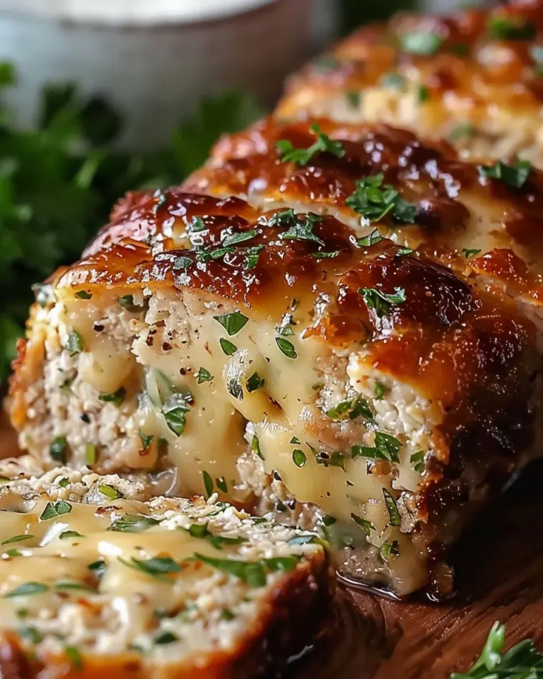 Juicy Garlic Parmesan Chicken Meatloaf: Comfort Food Delight