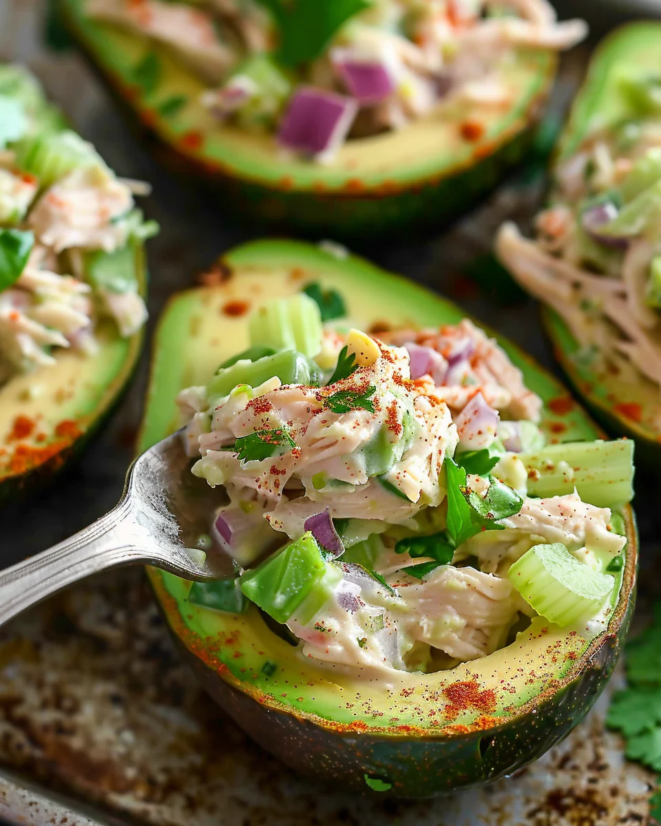 Chicken Salad Stuffed Avocado Recipe
