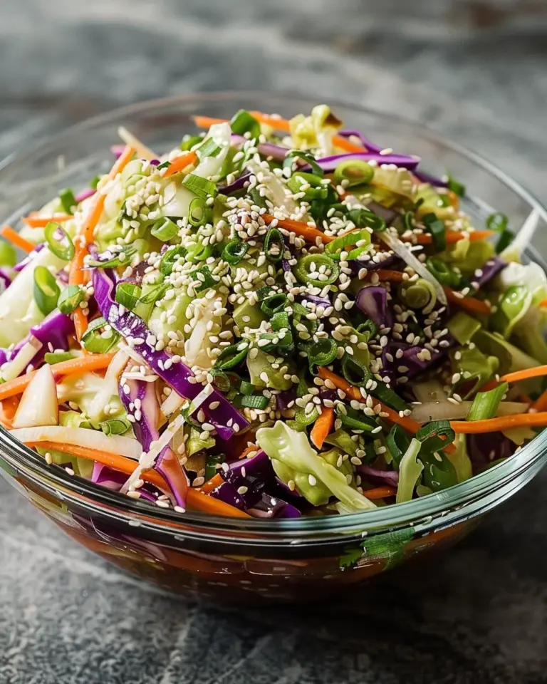 Crunchy Asian Cabbage Slaw with Addictive Sesame Dressing: A Bright, Bold, Irresistible Classic