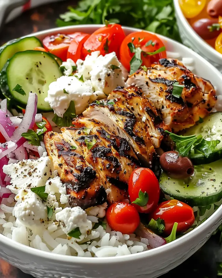 Delicious Greek Chicken Gyro Bowls for Quick Weeknight Dinners