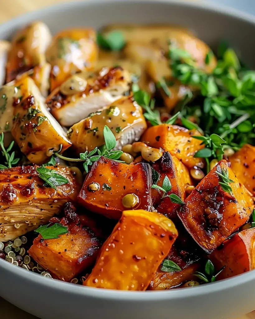 Maple Dijon Chicken & Sweet Potato Bowls That Comfort Your Soul
