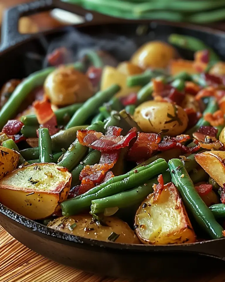 Country Ranch Green Beans ‘and Potatoes with Bacon