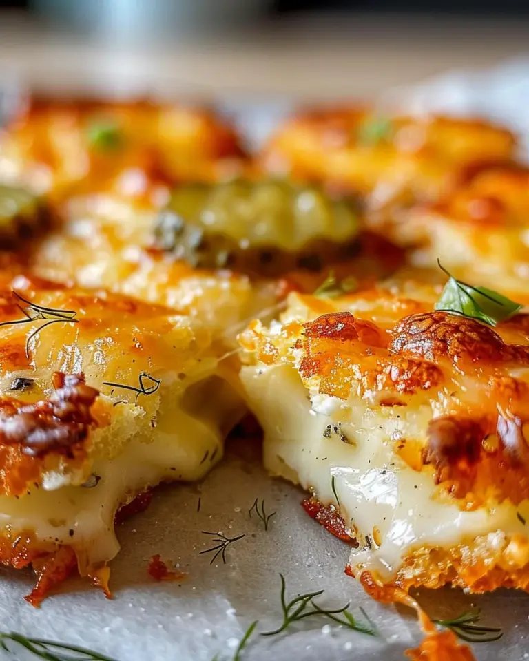 Crispy Pickle Cheese Bites