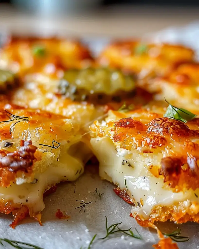 Crispy Pickle Cheese Bites
