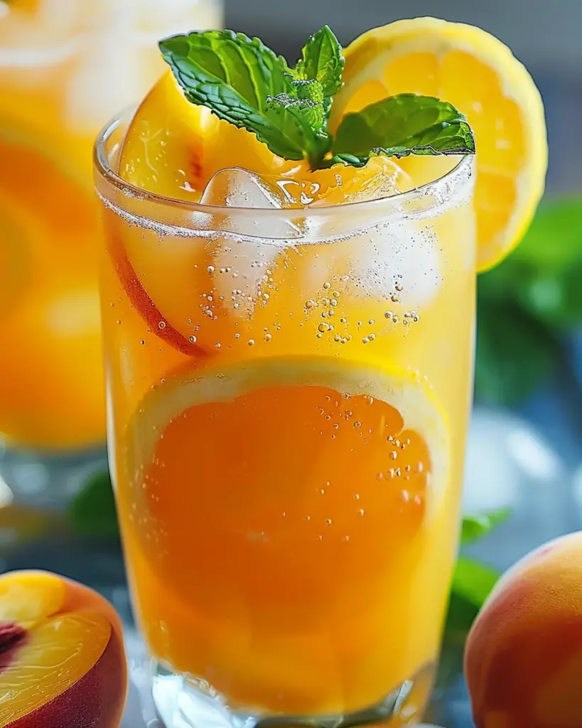 Refreshing Peach Lemonade