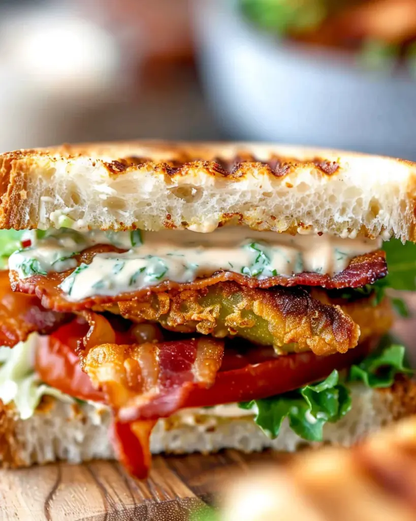 Crunchy Fried Green Tomato BLT Sandwich – Alrightwithme