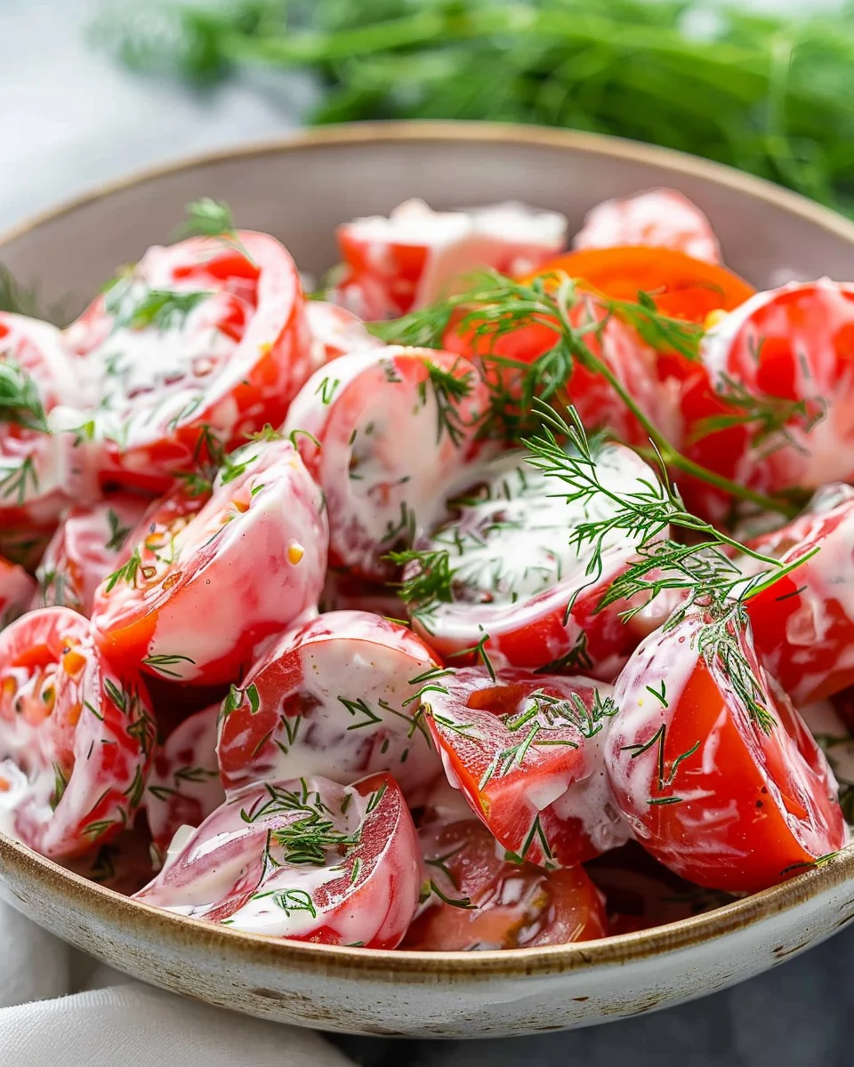 Tomato Garlic Salad