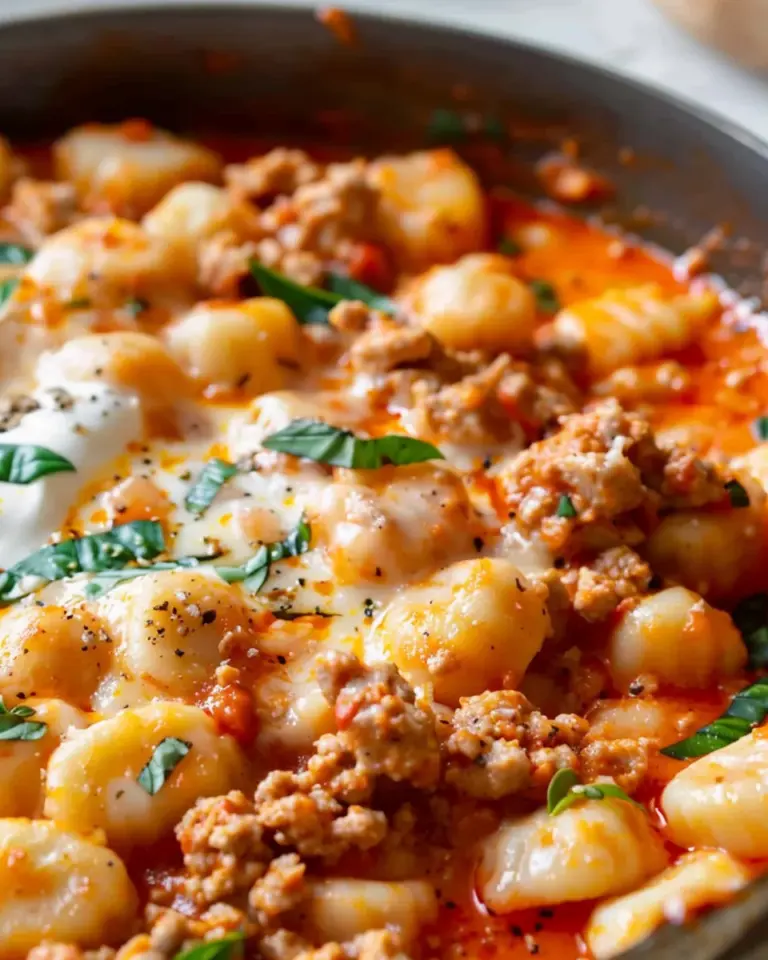 Delicious Ground Turkey Gnocchi Skillet