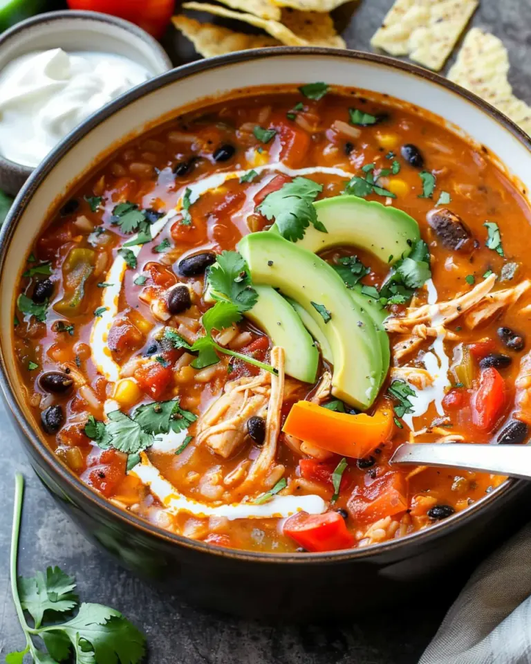 Chicken Tomato Rice Soup