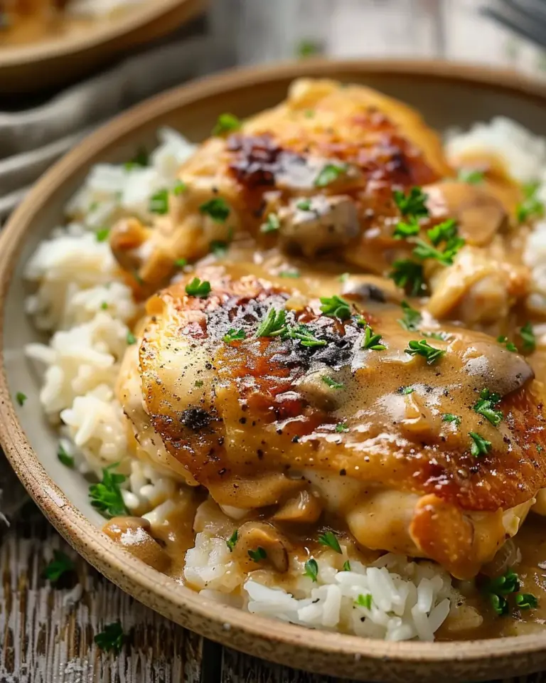 Comforting Smothered Chicken and Rice