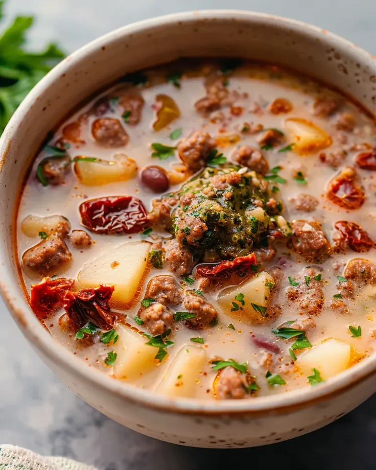 Tuscan Sausage and Potato Soup