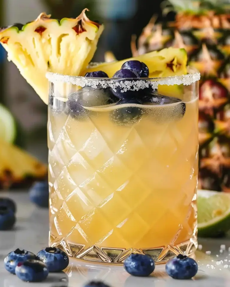 Pineapple Blueberry Margarita