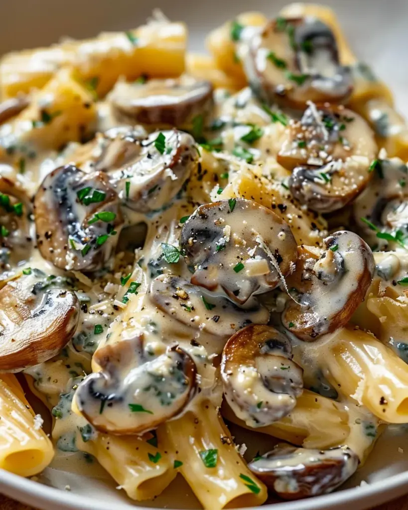 Gorgonzola Truffle Cream Mushrooms