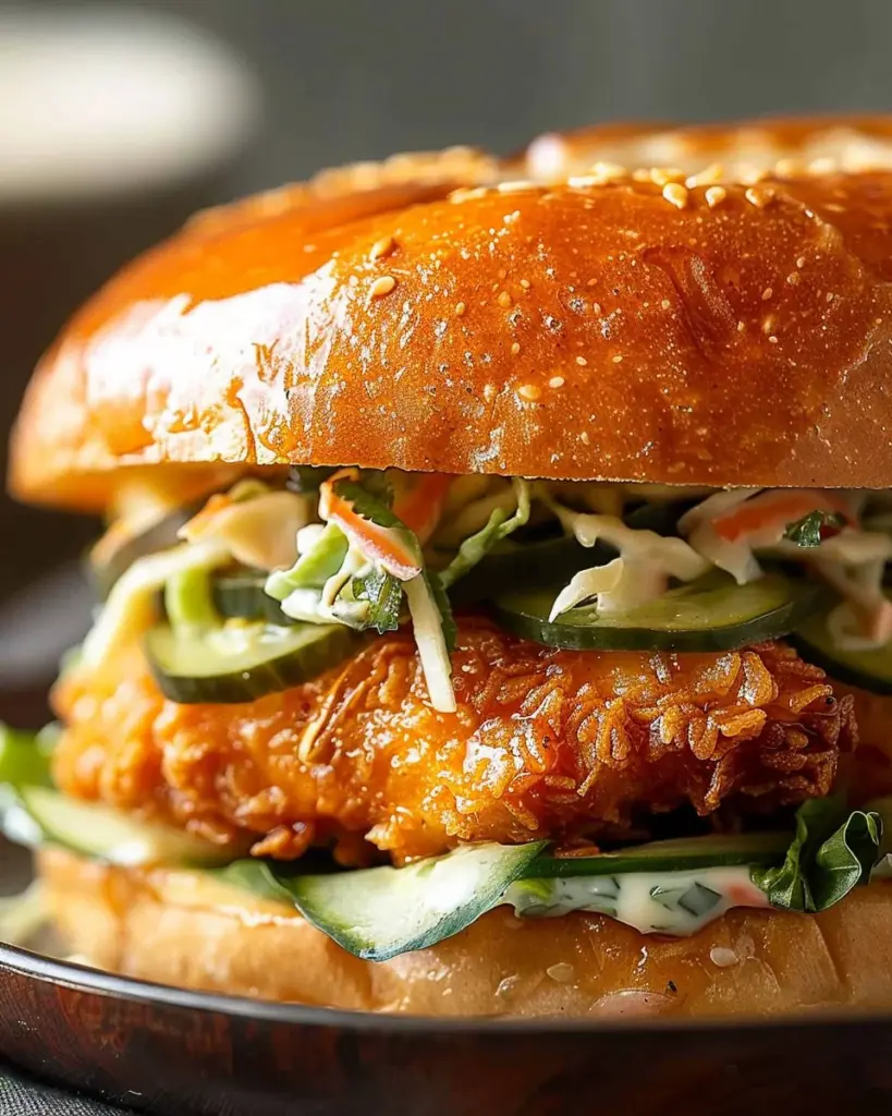 Crispy Cilantro Lime Chicken Sandwich (Air-Fried or Oven Baked)